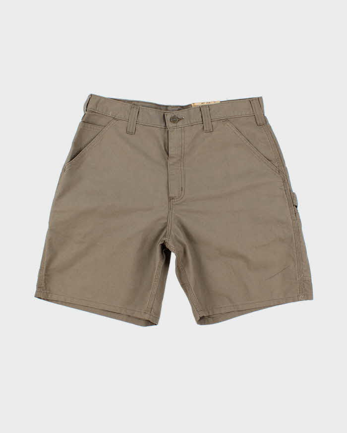 Vintage 00s Carhartt Deadstock Brown Cargo Workwear Shorts - W34