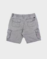 Y2k Quiksilver Grey Cargo Shorts - W36