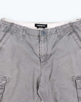 Y2k Quiksilver Grey Cargo Shorts - W36