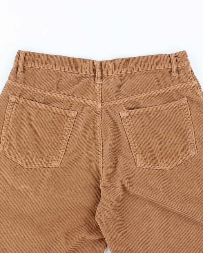 Fcking Awesome Embroidered Spell Out Brown Corduroy Shorts - W32 L10