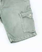 Vintage Y2K True Religion Green Faded Cargo Shorts - W38 L11