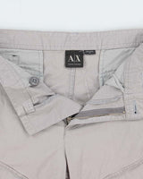 Vintage Armani Exchange Zipper Cargo Shorts - W30