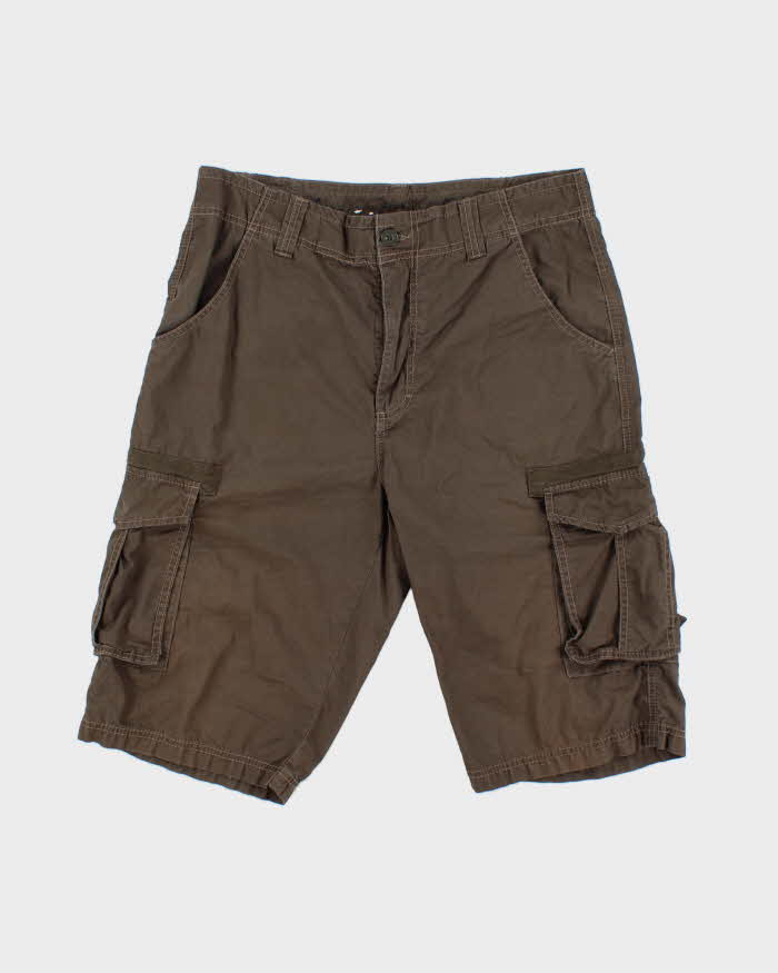 Vintage Calvin Klein Khaki Loose Fit Cargo Shorts - W33