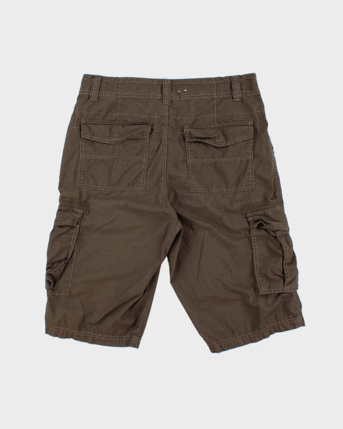 Vintage Calvin Klein Khaki Loose Fit Cargo Shorts - W33