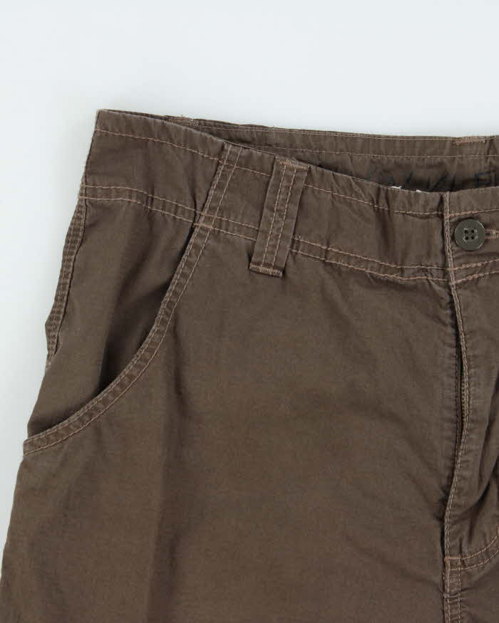 Vintage Calvin Klein Khaki Loose Fit Cargo Shorts - W33