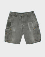 Vintage Carhartt B357 Moss Canvas Relaxed Fit Distressed Carpenter Shorts - W36