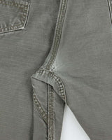 Vintage Carhartt B357 Moss Canvas Relaxed Fit Distressed Carpenter Shorts - W36