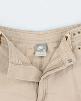 Vintage Y2K 00s Nike Canvas Baggy Cargo Shorts - W32