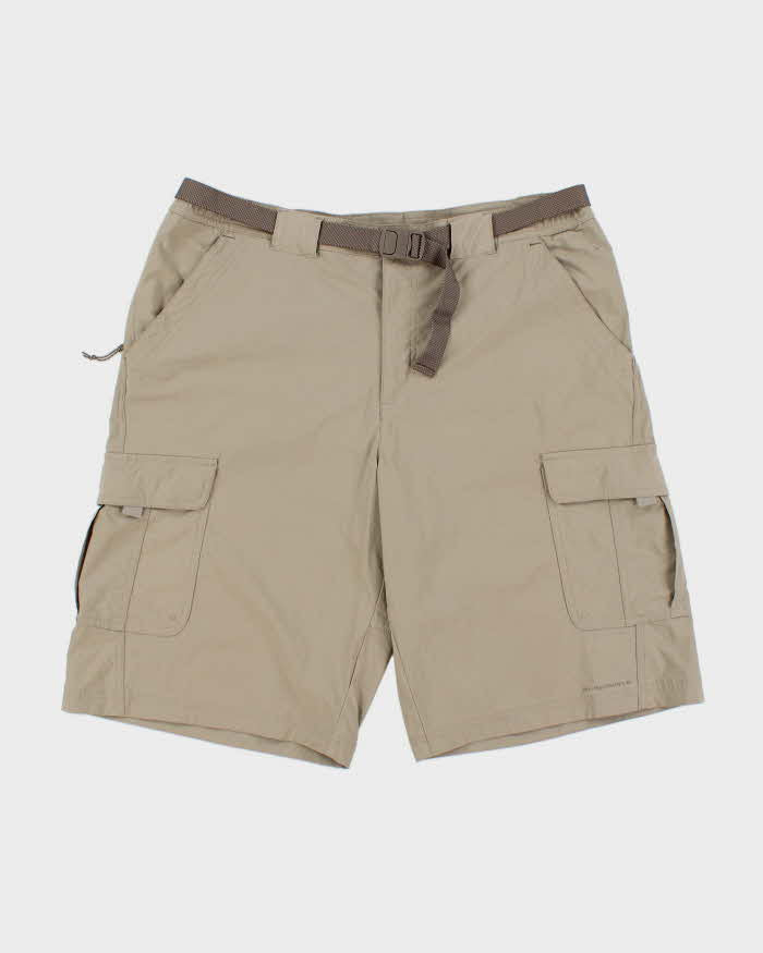 Vintage Y2K 00s Columbia Titanium Omni- Shield Khaki Baggy Fit Technical Cargo Shorts - W36