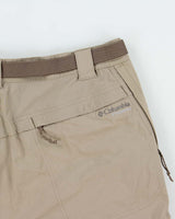Vintage Y2K 00s Columbia Titanium Omni- Shield Khaki Baggy Fit Technical Cargo Shorts - W36