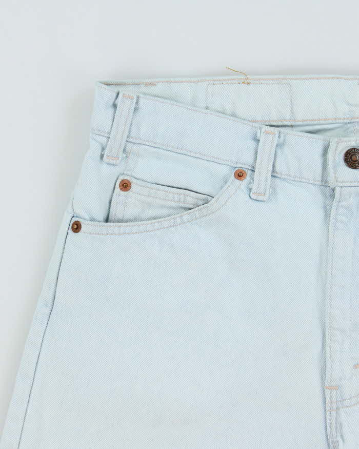 Vintage 1999 Levi's 505 Orange Tab Red Batwing Made In USA Denim Jorts - W33