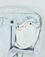 Vintage 1999 Levi's 505 Orange Tab Red Batwing Made In USA Denim Jorts - W33