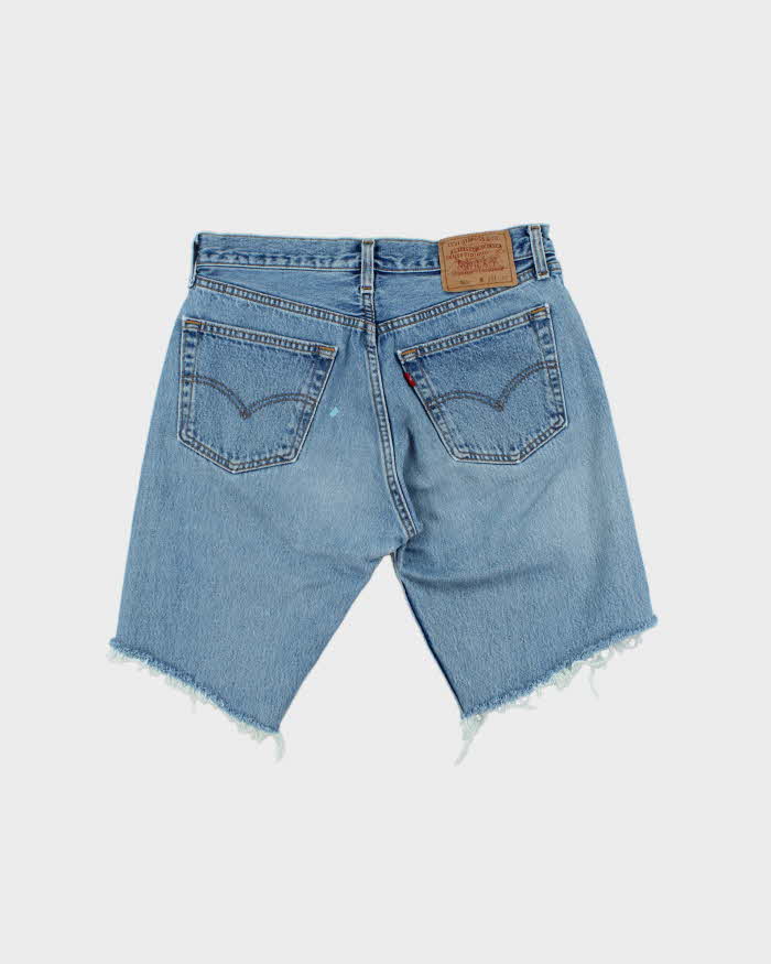 Vintage 1996 Levi's 501 Red Batwing Made In USA Denim Shorts - W31
