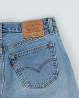 Vintage 1996 Levi's 501 Red Batwing Made In USA Denim Shorts - W31