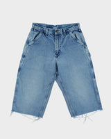 Vintage Carhartt B13 Dungaree Fit Distressed Denim Carpenter Jorts - W30