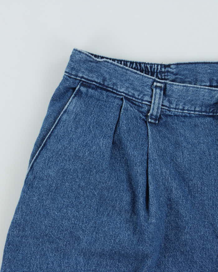 Vintage Y2K 00s Wrangler Pleated Baggy Fit Denim Bermuda Shorts - W36