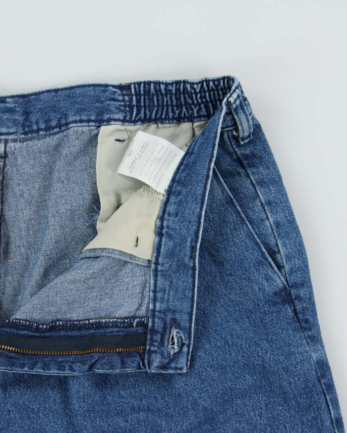 Vintage Y2K 00s Wrangler Pleated Baggy Fit Denim Bermuda Shorts - W36