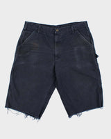 Vintage Carhartt B11 Midnight Canvas Loose Fit Distressed Carpenter Shorts - W38