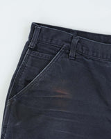 Vintage Carhartt B11 Midnight Canvas Loose Fit Distressed Carpenter Shorts - W38