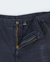 Vintage Carhartt B11 Midnight Canvas Loose Fit Distressed Carpenter Shorts - W38