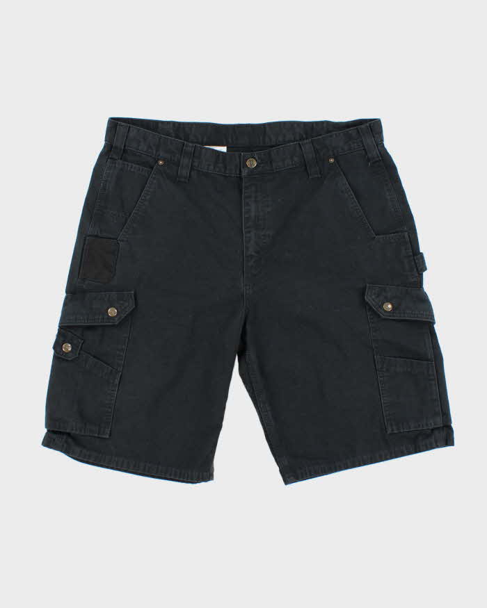 Vintage Carhartt B357 Canvas Ripstop Relaxed Fit Carpenter Cargo Shorts - W38