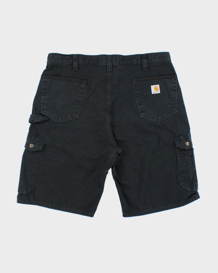 Vintage Carhartt B357 Canvas Ripstop Relaxed Fit Carpenter Cargo Shorts - W38