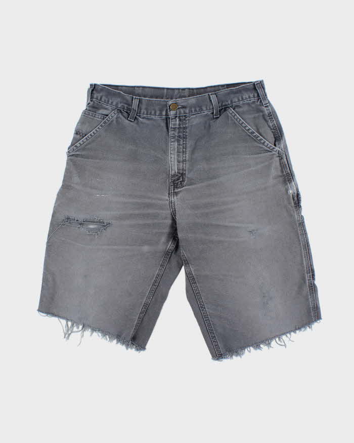 Vintage Carhartt B11 Canvas Relaxed Fit Distressed Carpenter Shorts - W32
