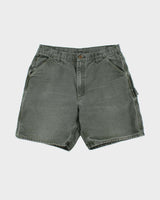Vintage Y2K 00s Carhartt B25 Moss Duck Canvas Relaxed Fit Carpenter Shorts - W34
