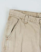 Vintage Y2K 00s Wrangler Desert Khaki Baggy Fit Denim Cargo Shorts - W36
