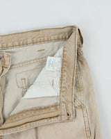 Vintage Y2K 00s Wrangler Desert Khaki Baggy Fit Denim Cargo Shorts - W36