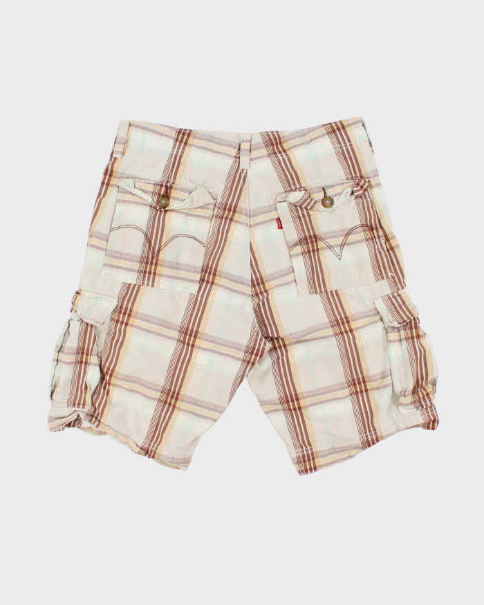 Vintage Y2K 00s Levi's Plaid Loose Fit Cargo Shorts - W34