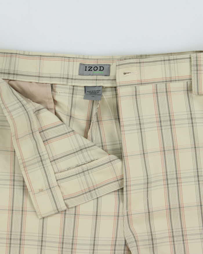 Vintage Y2K 00s IZOD XFG Plaid Poly Loose Fit Shorts - W36
