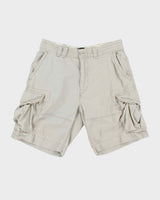 Vintage Y2K 00s Polo Ralph Lauren Heavyweight Canvas Baggy Fit Cargo Shorts - W34