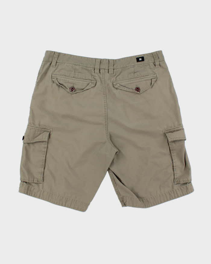 Vintage Y2K 00s DC Shoe Co. Khaki Canvas Baggy Fit Cargo Skater