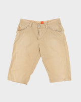 Vintage Y2K 00s Hugo Boss Desert Khaki Relaxed Fit Cargo Shorts - W34