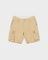 Vintage Y2K Adidas Originals Desert Khaki Embroidered Canvas Cargo Shorts - W29