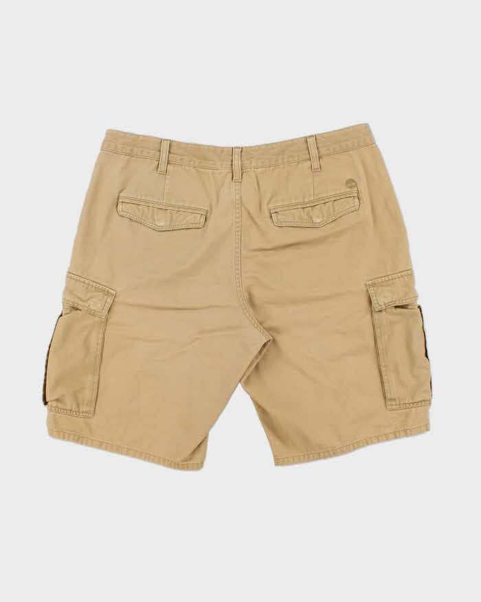 Vintage Y2K 00s Timberland Desert Khaki Canvas Baggy Fit Cargo Shorts - W38