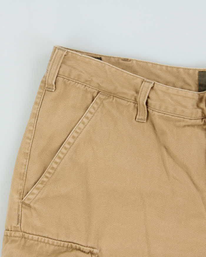 Vintage Y2K 00s Timberland Desert Khaki Canvas Baggy Fit Cargo Shorts - W38