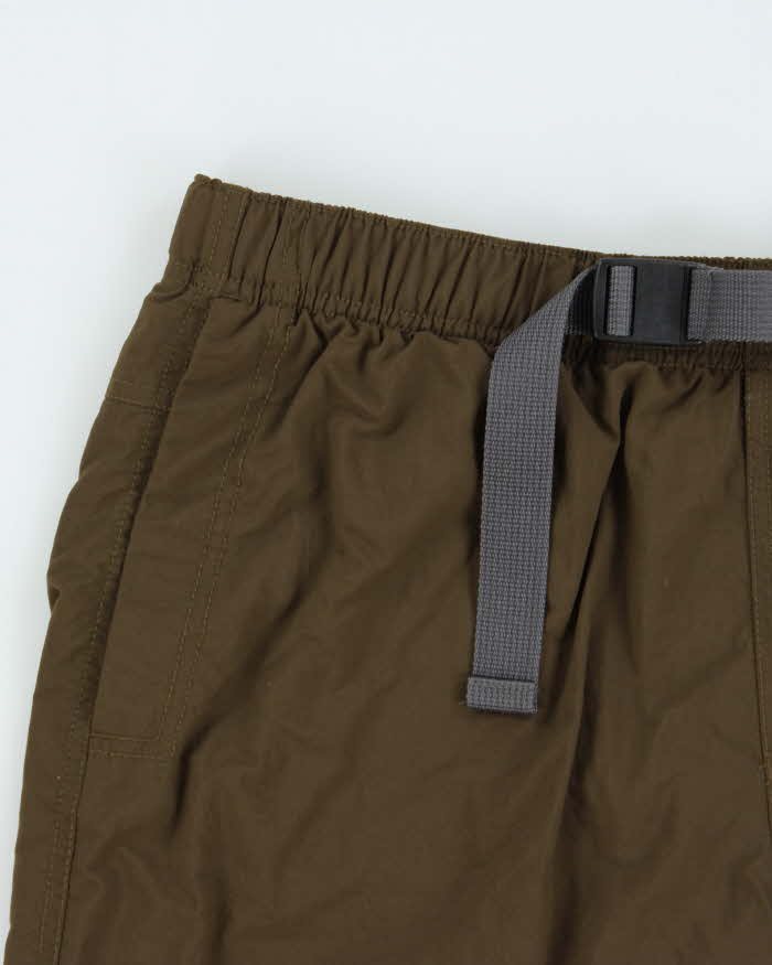 Vintage Columbia Khaki Relaxed Fit Technical Long Swim Shorts - W32