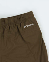 Vintage Columbia Khaki Relaxed Fit Technical Long Swim Shorts - W32