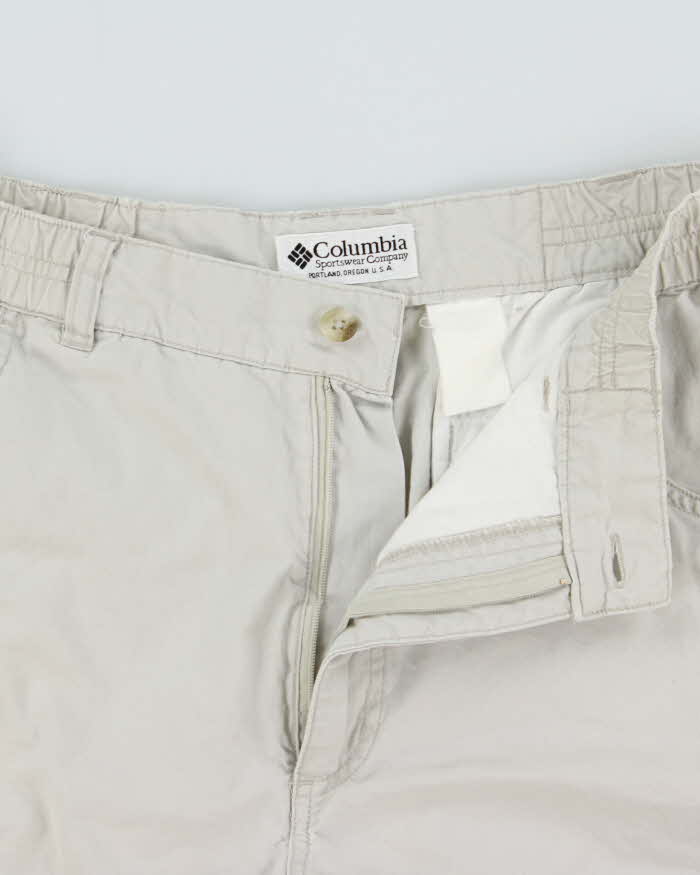 Vintage 1990s Columbia Canvas Multi Pocket Bermuda Shorts - W30