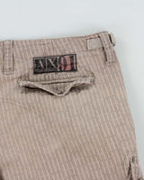 Vintage Y2K 00s Armani Exchange Patterned Relaxed Fit Cargo Shorts - W36