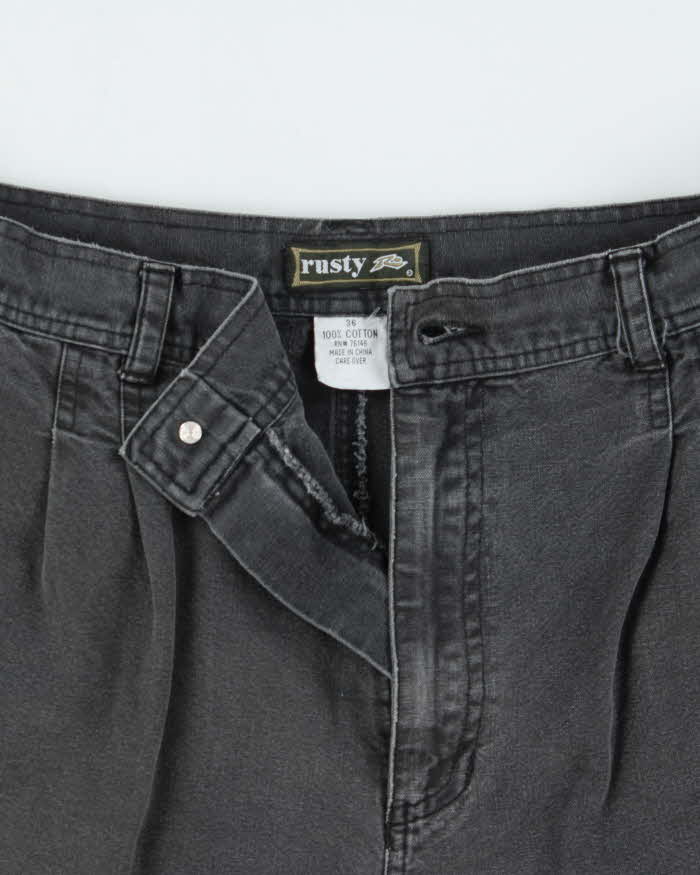 Vintage 1990s Rusty Surf Denim Baggy Bermuda Shorts - W34