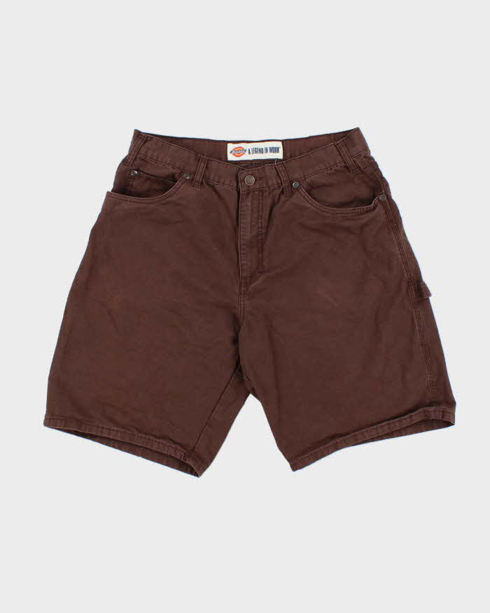 Vintage Y2K 00s Dickies Garyville Canvas Loose  Fit Carpenter Cargo Shorts - W33