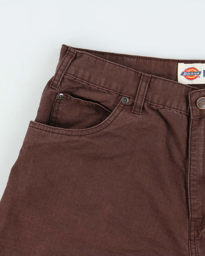 Vintage Y2K 00s Dickies Garyville Canvas Loose  Fit Carpenter Cargo Shorts - W33