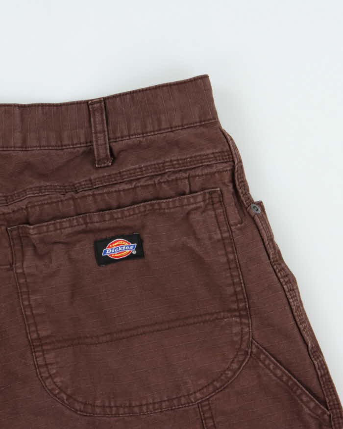 Vintage Y2K 00s Dickies Garyville Canvas Loose  Fit Carpenter Cargo Shorts - W33