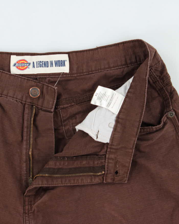 Vintage Y2K 00s Dickies Garyville Canvas Loose  Fit Carpenter Cargo Shorts - W33