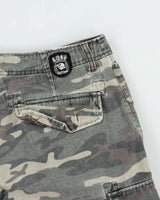 Vintage Y2K 00s Lost Black Sheep Surf Loose Fit Camo Canvas Cargo Shorts - W32