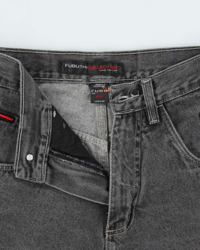Vintage 1990s Fubu Collection Baggy Fit Denim Carpenter Shorts - W30