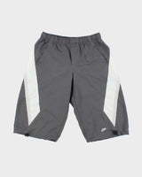 Vintage Y2K 00s Nike Embroidered Soft Shell Loose Fit Shorts - S